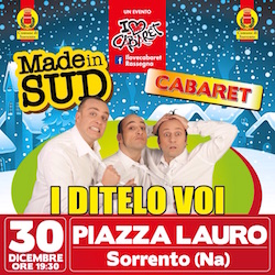 Domani sera I Ditelo Voi in piazza Lauro