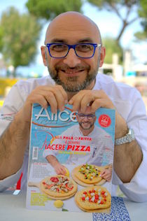 Antonino Esposito e le sue pizze sulla copertina di Alice Cucina