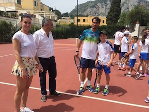 Flavia Pennetta e Fabio Fognini, relax a Capri prima del si