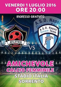 Torna in campo l’Atletico Sorrento di calcio femminile