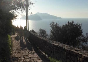 Stop al transito veicolare lungo la strada per Punta Campanella