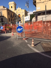 Da stasera rifacimento asfalto nel centro di Sorrento