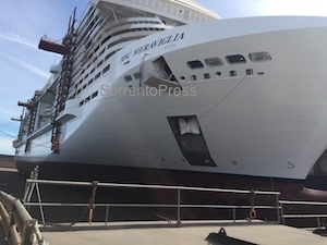 Float out per la Msc Meraviglia