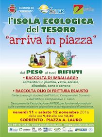 L’Isola Ecologica del Tesoro arriva in piazza Lauro