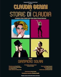 Claudia Gerini in scena al Teatro delle Rose