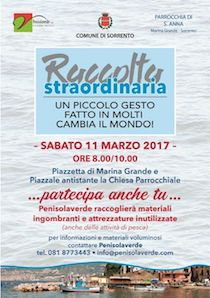 Ambiente, raccolta straordinaria dei rifiuti a Marina Grande