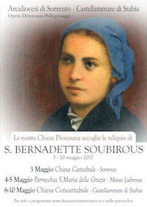 La diocesi accoglie le reliquie di Santa Bernadette di Lourdes – programma –