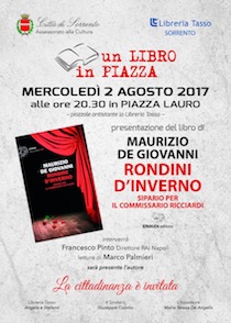 A Sorrento presentazione del libro di Maurizio de Giovanni