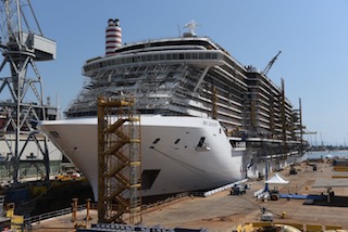 Battesimo dell’acqua per la nuova Msc Seaview