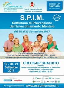 A Sorrento check-up gratuito per prevenire l’invecchiamento mentale