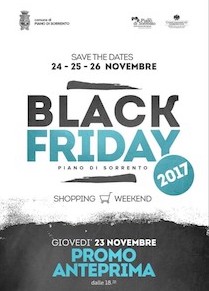 A Piano di Sorrento appuntamento con il Black Friday