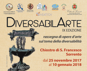 Sabato al Chiostro di San Francesco apre la mostra DiversabilArte 2017