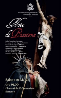 Sabato concerto “Note di Passione” alla chiesa dell’Annunziata