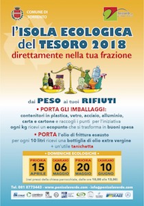 A Sorrento riparte l’Isola Ecologica del Tesoro nelle frazioni