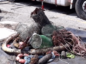 Pulizia del mare di Marina Piccola, recuperati 5 quintali di rifiuti