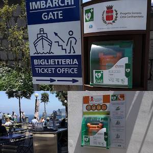 A Sorrento installati due nuovi defibrillatori in spazi pubblici