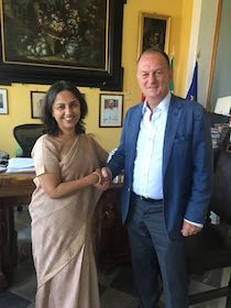 Visita a Sorrento dell’ambasciatore della Repubblica dell’India