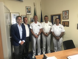 L’ammiraglio Pettorino in visita ufficiale in costiera sorrentina