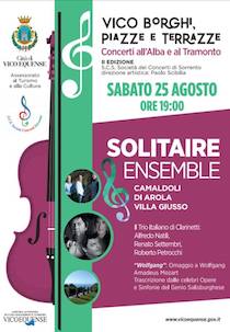 Alla Villa Giusso di Vico Equense concerto del “Solitarie Ensemble”