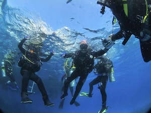 A Sorrento il Battesimo del Mare con sub professionisti