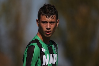 Il centrocampista Carlo Milano nella Nazionale Under 15