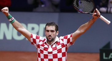 Marin Cilic portacolori di Capri Watch vince la Coppa Davis