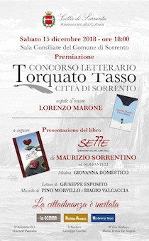 Sabato la premiazione del concorso Torquato Tasso