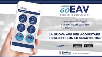 Da oggi i biglietti Eav si possono acquistare con l’app