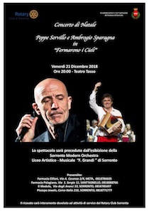 A Sorrento concerto di Peppe Servillo e Ambrogio Sparagna