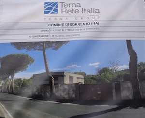 Ricorso dei Vas contro la nuova stazione elettrica di Sorrento