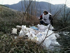 Discarica di amianto sul Monte Faito – foto –