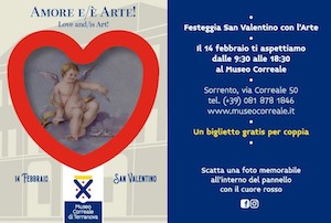 San Valentino, sconti e gadget per le coppie al Museo Correale