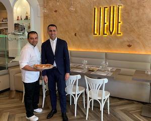 Il vicepremier Luigi Di Maio a pranzo a Sorrento