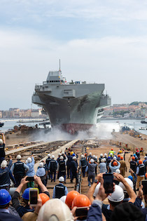 A Castellammare il varo della “Trieste” nuova ammiraglia della Marina – foto –