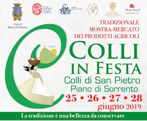 A Piano di Sorrento la mostra-mercato Colli in Festa 2019