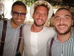 Relax a Positano per Mertens prima del via del campionato