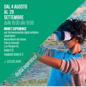 Vico Equense, mostra multimediale dedicata a Monet e concerti all’alba ed al tramonto