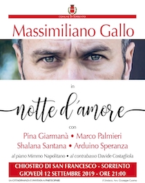 A Sorrento Notte d’amore con Massimiliano Gallo