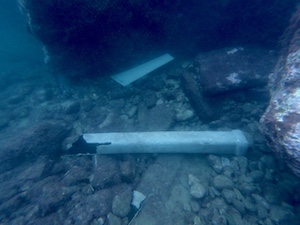 Eternit scaricato nel mare Bandiera Blu di Sorrento – foto e video –