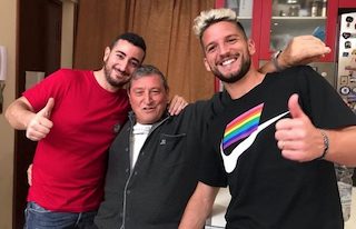 Mertens a Vico Equense in visita a Starace