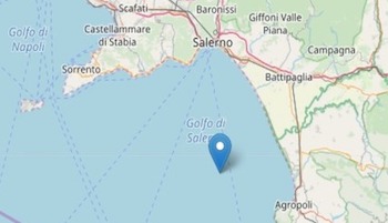 Terremoto nel golfo di Salerno avvertito anche in costiera sorrentina