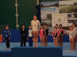 Rosanna Ercolano di Meta campionessa regionale di ginnastica