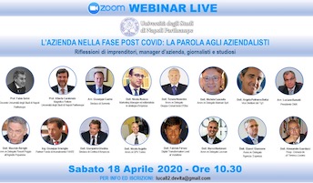 Un seminario online dell’Università Parthenope sulla fase 2 con il sindaco di Sorrento