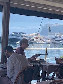 Colazione al porto di Sorrento per Francesco De Gregori