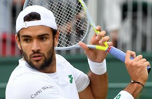 Matteo Berrettini del team Capri Watch in finale a Wimbledon