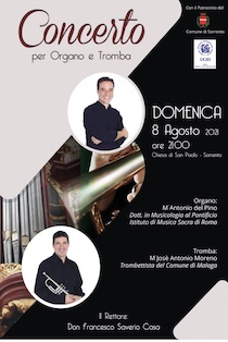 Domani concerto nella chiesa di San Paolo di Sorrento