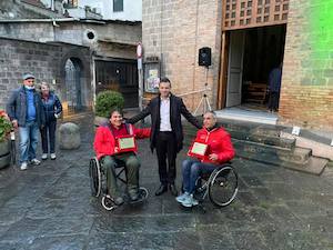 1° e 3° nel campionato italiano kart Wheelchair, premiati dal sindaco di Sorrento