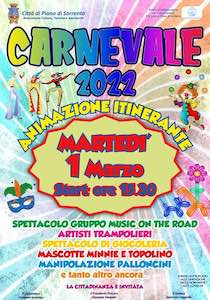 Tutto pronto per il Carnevale a Piano di Sorrento