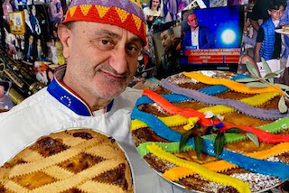 Il pasticciere di Sorrento Antonio Cafiero lancia la “Pacestiera”, il ricavato a favore dell’Ucraina