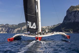 Tre golfi Sailing Week di Sorrento, Line Honours a Maserati di Soldini